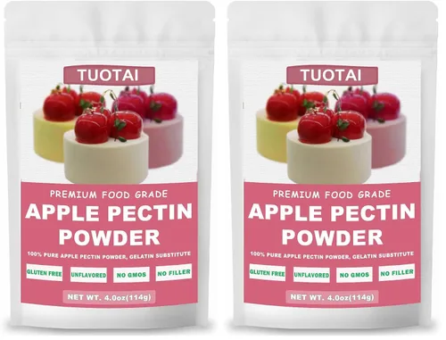 Vista 8 de Pectina en polvo de manzana, 4 onzas, concentrado de frutas naturales espesante de alimentos para pasteles, gelatina y alimentos para hornear