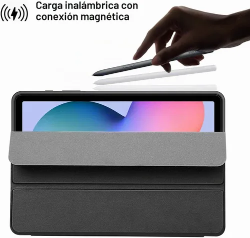 Vista 5 de ZtotopCases Funda para Galaxy Tab S6 Lite de 10.4 pulgadas 2024/2022/2020 con soporte para bolígrafo, función de encendido y apagado automático Negro
