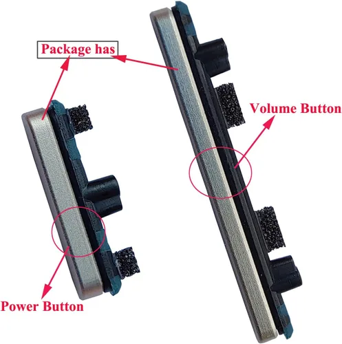 Vista 2 de Ubrokeifixit para Google Pixel 7 Pro 6.7 pulgadas Interruptor de llave de bloqueo botón de encendido/apagado, botón de volumen lateral