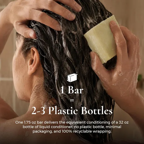 Vista 6 de J·R·LIGGETT'S Barra acondicionadora – Fórmula original, acondicionador para cabello totalmente natural con aceite de coco y manteca de cacao, sin