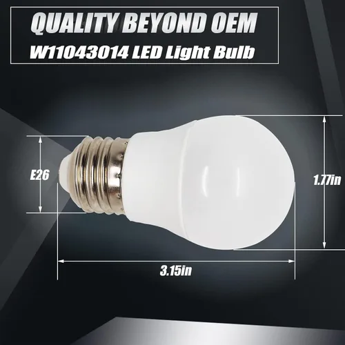 Vista 3 de Bombilla LED para refrigerador W11043014 W10805744 Compatible con Whirlpool W10745744 W10565137 W10837631 W10865849 - Bombilla LED