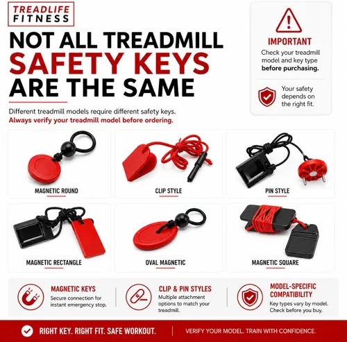 Vista 2 de Llave de seguridad para cinta de correr D10 (SFP-T01-SK) Reemplazo para modelos de cinta de correr Sunny Health and Fitness: SF-T7874, SF-T7515