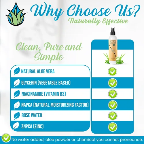 Vista 6 de NaPCA - Spray hidratante facial y corporal. Spray facial hidratante de PCA y aloe vera de sodio, sensación ligera, refresca, calma, restaura