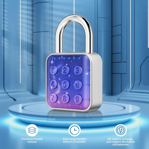 Vista 4 de Cerradura de combinación, cerradura de combinación para casillero, cerradura de casillero y cerradura de casillero de gimnasio - Alta seguridad