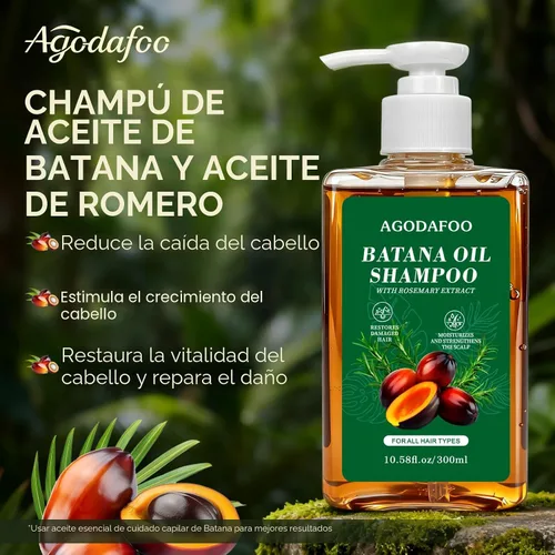Vista 3 de Juego de champú y acondicionador de aceite Batana para el crecimiento