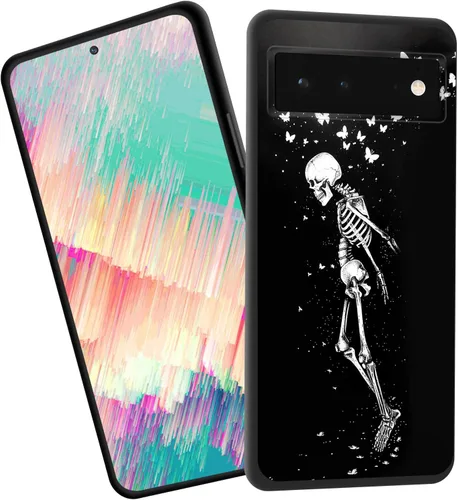 Vista 21 de Funda delgada para Google Pixel 4 XL, funda delgada de silicona de TPU suave a prueba de golpes para Google Pixel 4 XL, cruz negra