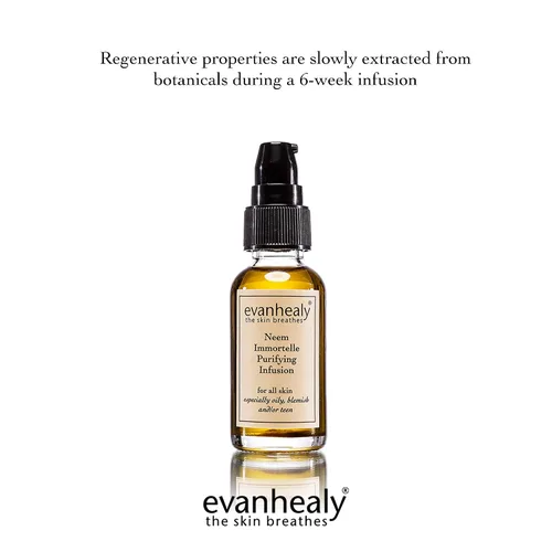 Vista 6 de evanhealy Neem Immortelle Purifying Infusion Suero de aceite facial y limpiador para pieles congestionadas y sensibles Suero minimizador
