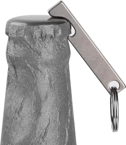 Vista 8 de SW637 Mini llavero de titanio abrebotellas de cerveza, regalos de bar para hombres, marido, papá, novio, suministros EDC para viajes al aire libre.