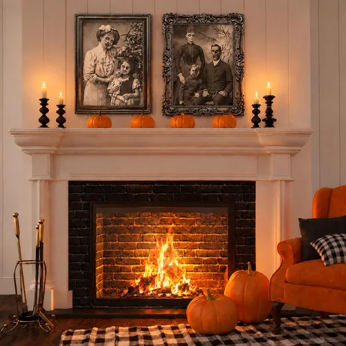 Vista 4 de 12 piezas de decoración de Halloween, póster gótico cambiante en 3D, imagen