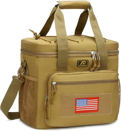 Vista 14 de ATRIPACK Lonchera táctica para hombres, bolsa de almuerzo táctica Molle con correas a prueba de fugas, aislada, para mujeres, comida para adultos