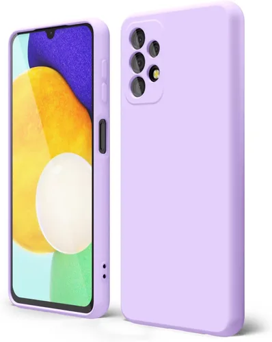 Vista 287 de oakxco Funda para teléfono Samsung Galaxy A12 con agarre de silicona líquida, linda delgada fina suave cubierta de gel de goma TPU lisa para mujeres