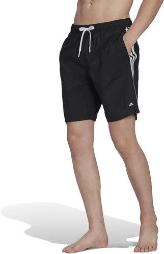 Vista 2 de adidas Pantalones cortos de natación clásicos de 3 rayas para hombre