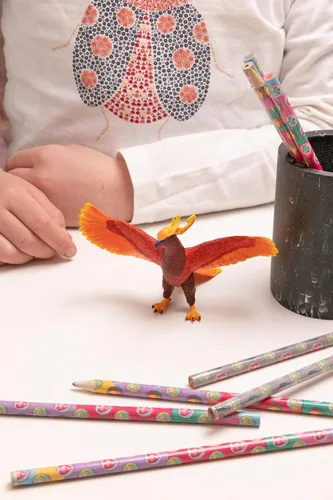 Vista 7 de Papo - Figura realista de Phoenix para niños - A partir de 3 años - Colección de fantasía y medieval - Mundo mitológico de juego creativo - Juguete