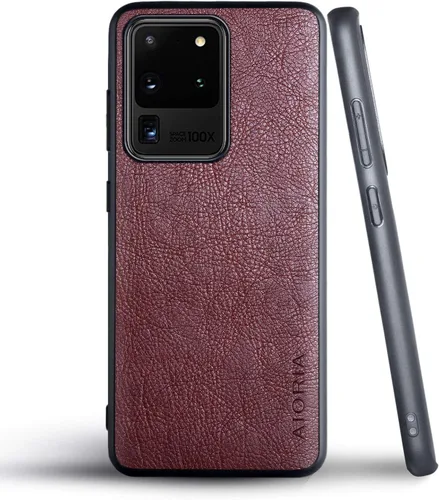 Vista 36 de AIORIA Para Samsung Galaxy Note 20 Case, 6.7 pulgadas Premium PU Leather Cover Retro Business Design Funda protectora completa para Samsung Note 20