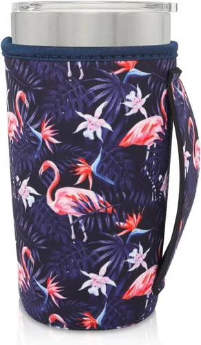 Vista 90 de Fundas Aislantes de Neopreno Portavasos con Asa para Vasos Tumbler de 20oz, Funda Reutilizable para Café Helado Para Tazas de Café de 30oz - 32oz