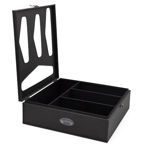 Vista 7 de AuldHome Design Enamelware Organizador de bolsas de cocina (negro), soporte estilo granja compatible con cierre de cremallera para almacenamiento