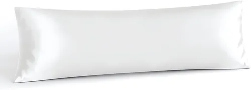 Vista 45 de INFIIXSO Funda de almohada de seda de morera, para cabello y piel, tamaño estándar, cremallera oculta, 20 x 26 pulgadas, suave y refrescante