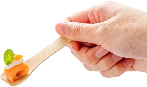 Vista 11 de Restaurantware Eco Luxe - Cucharas de degustación de 3.5 pulgadas, 1000 cucharas desechables para helado, resistentes para alimentos calientes