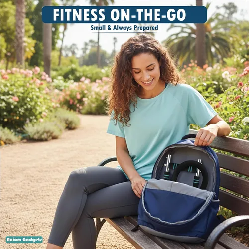 Vista 5 de Entrenador giratorio de brazo ajustable, barra de potencia de 40 a 130 libras para fuerza superior del cuerpo, equipo de entrenamiento portátil