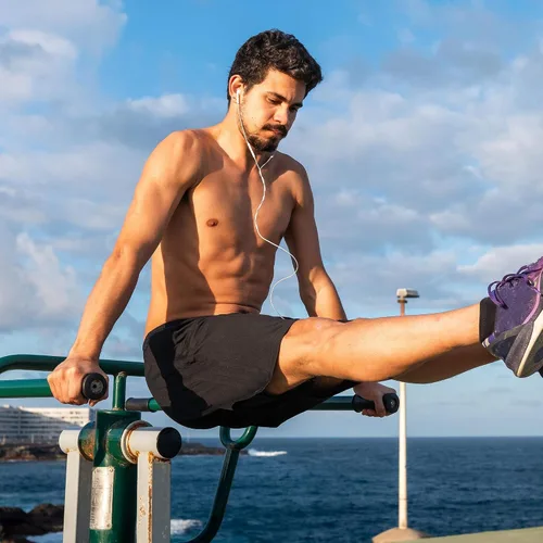 Vista 7 de Profectors Pantalones cortos deportivos para hombre con bolsillos y cintura elástica, de secado rápido, pantalones cortos de entrenamiento