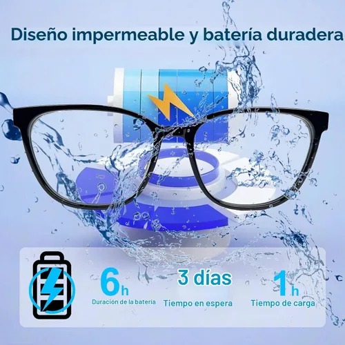 Vista 6 de Lentes inteligentes con lentes fotocromáticas para hombres y mujeres, con traducción de inteligencia artificial, con traductor, 164 idiomas, IP67