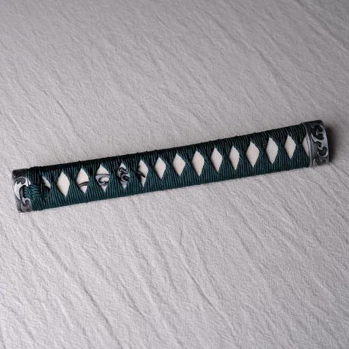 Vista 18 de Mango de Espada Tsuka 10.2in o Especificaciones Especiales Herrajes de Aleación/Cobre/Hierro e Imitación o Samegawa Real