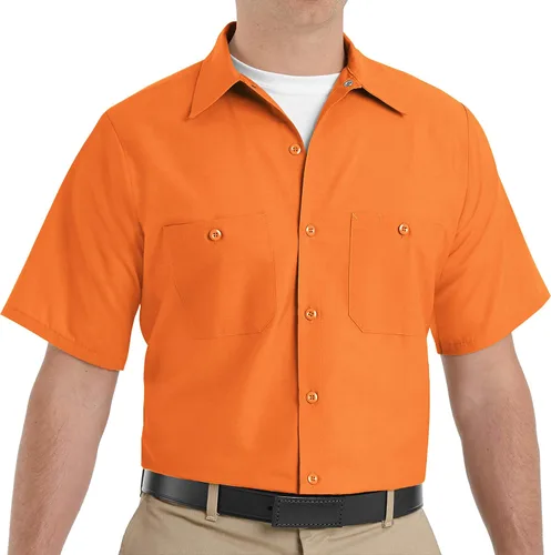 Vista 8 de Red Kap Men's Industrial Work Shirt Negro