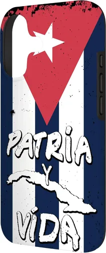 Vista 2 de Patria y Vida Cuban Flag Cuba Roots - Carcasa para iPhone 17, color negro