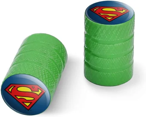 Vista 14 de GRAPHICS & MORE Superman Classic S Shield Logo Moto Bicicleta Llanta Llanta Llanta Tapones de Válvula de Aluminio