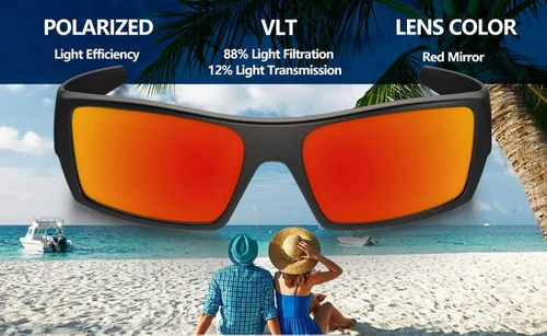 Vista 3 de Lentes de repuesto polarizadas prémium de 0.059 in para gafas de sol Oakley Gauge 8 M OO4124-xx57 (2.244 in) - Multiopciones