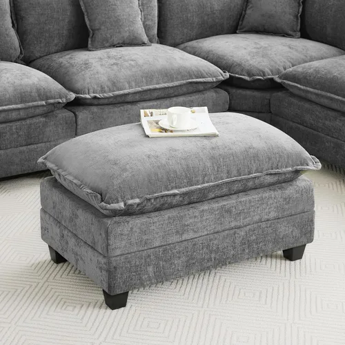 Vista 97 de Sofá modular en forma de nube de 113 pulgadas, sofás de asiento profundo de gran tamaño para sala de estar, sofá modular tapizado de chenilla
