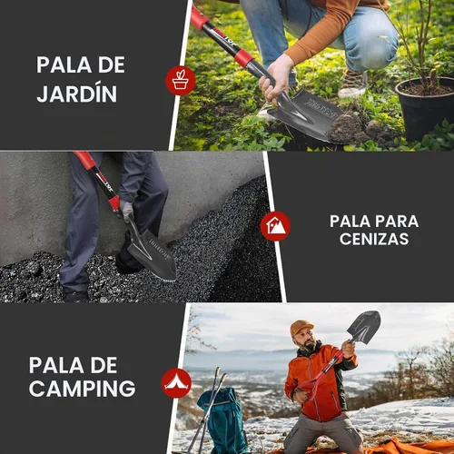 Vista 7 de Sharp Blade Mini Pala de Excavación Redonda Jardín Camping Pala 28