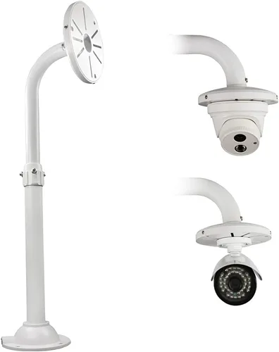 Vista 8 de Soporte de montaje para cámara de seguridad, soporte de pared universal para CCTV y cámaras IP, tipo J (12.5 pulgadas)