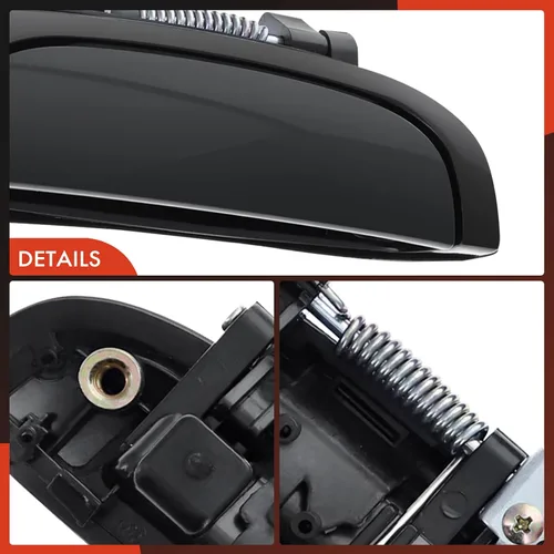 Vista 7 de A-Premium Manijas de puerta exteriores compatibles con Kia Rio 2006-2011 Sedán, Rio5 2006-2011 Hatchback, negro liso, juego de 2 piezas, parte