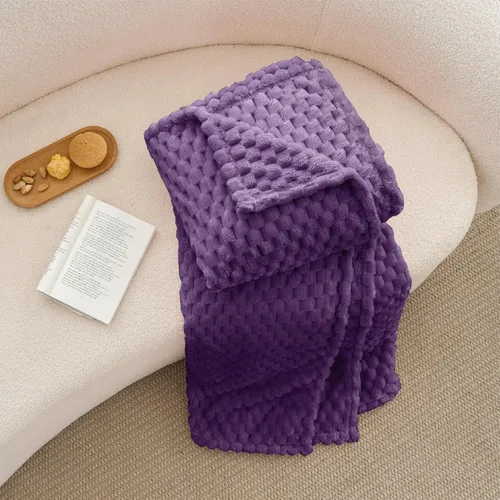 Vista 90 de BEDELITE Manta de forro polar para sofá y cama, manta decorativa de jacquard 3D de almendra, súper suave y acogedora, manta mullida cálida adecuada