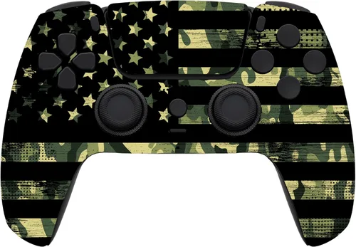 Vista 15 de ProControllers LLC Custom Wireless Controller for PS5 - Hand Airbrushed & Multiple Designs Available (Alligator)