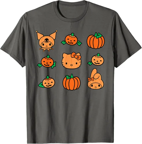 Vista 50 de Camiseta de Halloween Hello Kitty My Melody Kuromi Pumpkins