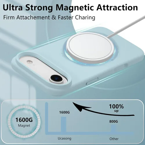 Vista 288 de Funda magnética de silicona para iPhone 13 Pro, color blanco antiguo [Compatible con Magsafe] [Forro de microfibra suave antiarañazos], funda