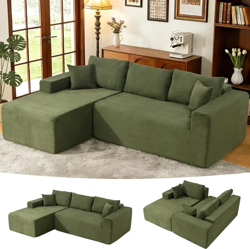 Vista 11 de Sofá modular Cloud 2026 de 108 pulgadas, sofá modular con asiento profundo, sofá modular con diván en forma de L, sofás modernos para sala de estar