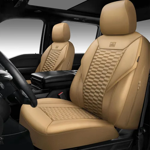 Vista 20 de CAR PASS Juego completo de fundas para asientos de coche de malla de espuma 3D de cuero, fundas para asientos de coche de malla transpirable