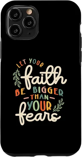 Vista 29 de Faith Over Fear Vintage Inspire Christian Design Case for iPhone 17