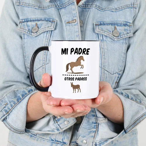 Vista 4 de Casitika Regalos para Papa. Tazas para Café de Dia de los Padres. Taza de café de 11 oz para el Día del Padre en español. Tazas para papá latino