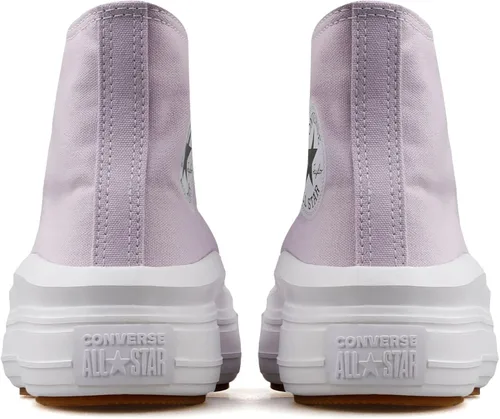 Vista 4 de Converse Chuck Taylor All Star Move - Tenis unisex con plataforma alta, color amatista pálidoblanco