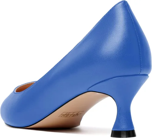 Vista 7 de MODENCOCO Zapatos de vestir de tacón bajo con punta redonda formal para mujer, estilo mate, de 2.0 in