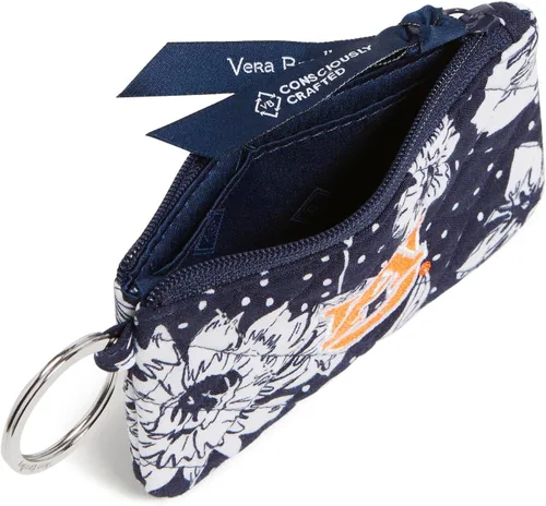 Vista 2 de Vera Bradley Collegiate Zip Id Case and Lanyard Combo (Multiple Teams Available) Keyring