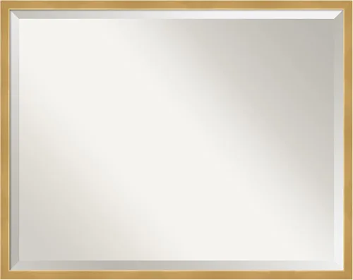 Vista 13 de Amanti Art Espejo de baño gris para sobre el fregadero, espejo rectangular gris arcilla esbelta de 24 x 30 pulgadas, marco de madera contemporánea