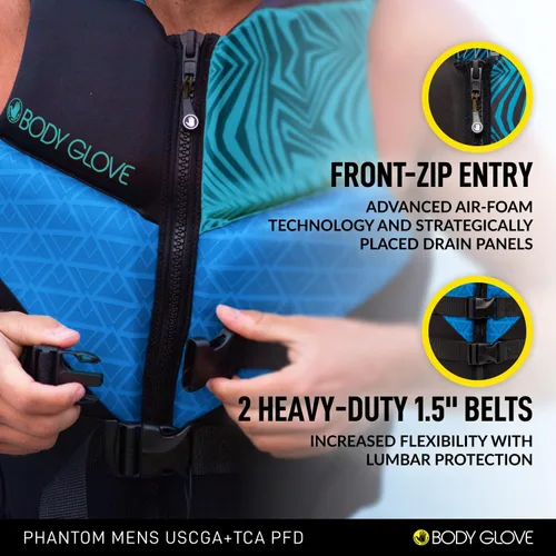 Vista 27 de Body Glove Chaqueta salvavidas Phantom USCGA PFD para hombre