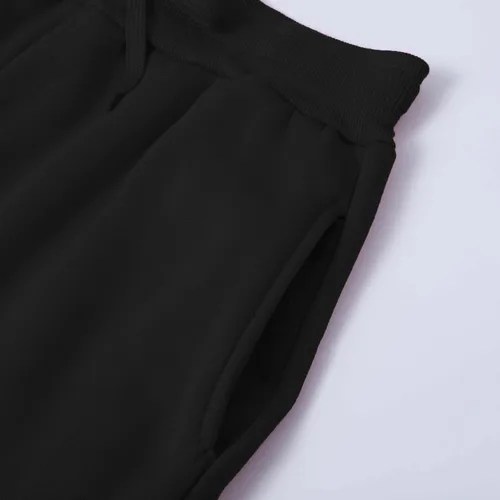 Vista 6 de Conjunto deportivo de 2 piezas para hombre, conjunto deportivo de 2 piezas con cremallera de color sólido, sudadera y pantalones deportivos