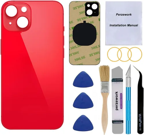 Vista 8 de Reemplazo de vidrio trasero OEM para iPhone 14 6.1 pulgadas con kit de herramientas de reparación (azul)