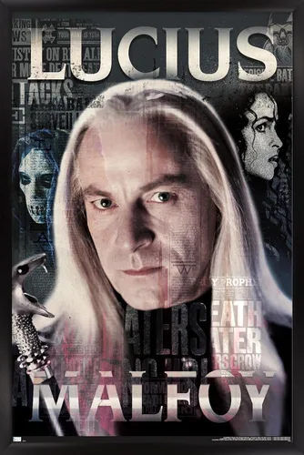Vista 6 de Trends International The Wizarding World: Harry Potter - Póster de pared de Lucius Malfoy, 34 pulgadas de largo x 22.4 W, versión premium sin marco